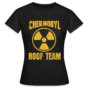 Tchernobyl Radioactif - T-shirt Femme - noir - Devant - AI Model Female 172 dark (172cm)
