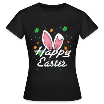 Pâques lapin de Pâques de Pâques de Pâques - T-shirt Femme - noir - Devant - AI Model Female 172 dark (172cm)