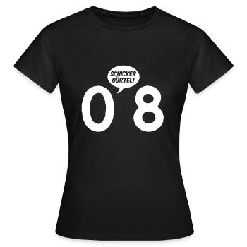 Belle ceinture - T-shirt Femme - noir - Devant - AI Model Female 172 dark (172cm)