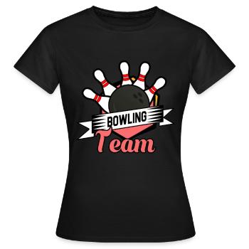Bowling Bowling Sport Boule - T-shirt Femme - noir - Devant - AI Model Female 172 dark (172cm)
