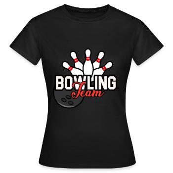 Bowling Bowling Sport Boule - T-shirt Femme - noir - Devant - AI Model Female 172 dark (172cm)