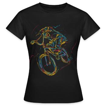 Downhill Downhill Cadeau BMX - T-shirt Femme - noir - Devant - AI Model Female 172 dark (172cm)