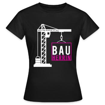 Client house family construction site client gift - Women's T-Shirt - black - Front - AI Model Female 172 dark (172cm)