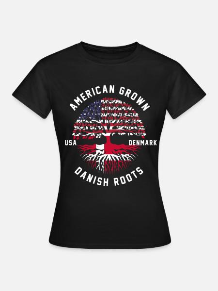 Dinamarca América - Dame-T-shirt - sort
