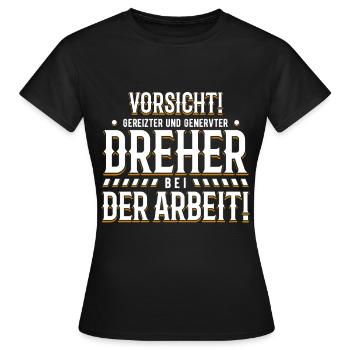 Dreher - Frauen T-Shirt - Schwarz - Vorne - AI Model Female 172 dark (172cm)