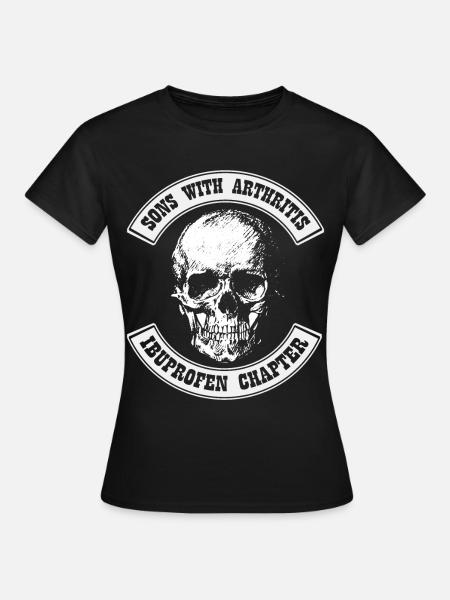 Moto moto homme ibuprofène arthrite - T-shirt Femme - noir