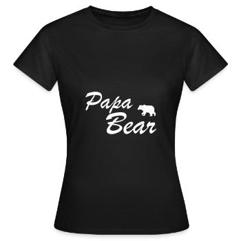 Father's Day Daddy Daddy Daddy Dad Dad Daddy - Women's T-Shirt - black - Front - AI Model Female 172 dark (172cm)