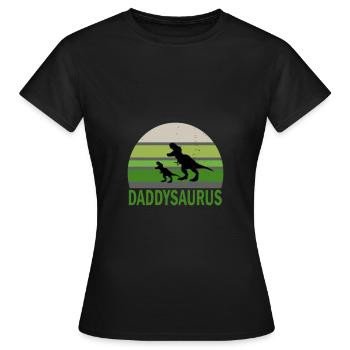 Father's Day Daddy Daddy Daddy Dad Dad Daddy - Women's T-Shirt - black - Front - AI Model Female 172 dark (172cm)