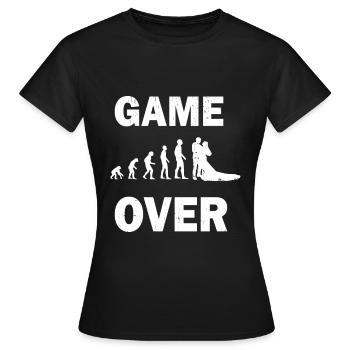 Soirée Bachelorette JGA - T-shirt Femme - noir - Devant - AI Model Female 172 dark (172cm)