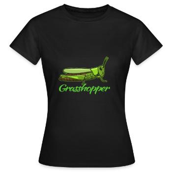 Cadeau animal sauterelle sauterelle - T-shirt Femme - noir - Devant - AI Model Female 172 dark (172cm)