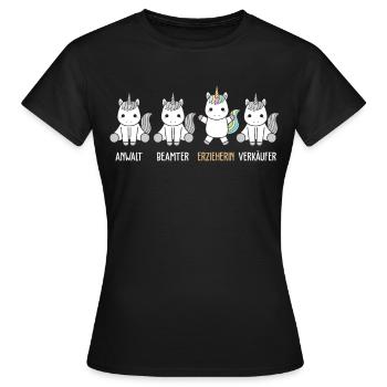Erzieherin Erziehung - Frauen T-Shirt - Schwarz - Vorne - AI Model Female 172 dark (172cm)