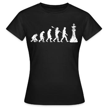 Tactique d'échecs - T-shirt Femme - noir - Devant - AI Model Female 172 dark (172cm)