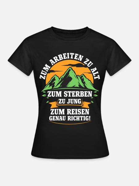 Camping Reise - Frauen T-Shirt - Schwarz