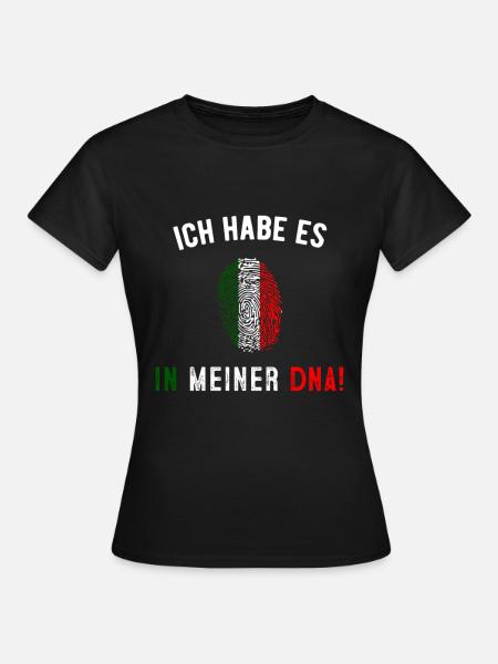 Italien Italienisch Herkunft Nationalität Geschenk - Frauen T-Shirt - Schwarz