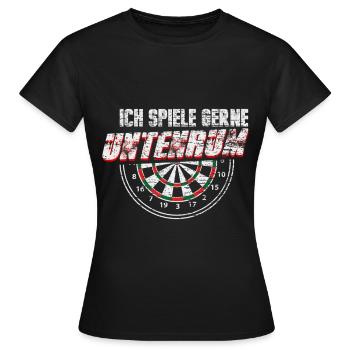 Dart Spieler - Frauen T-Shirt - Schwarz - Vorne - AI Model Female 172 dark (172cm)