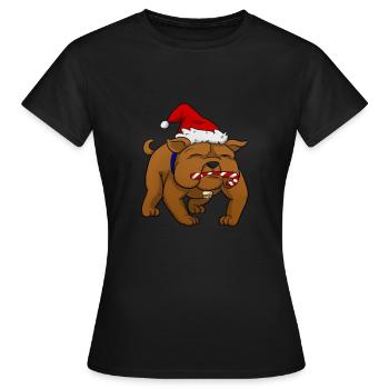 Bulldog - Frauen T-Shirt - Schwarz - Vorne - AI Model Female 172 dark (172cm)