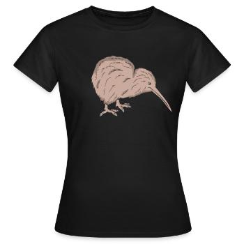 Kiwi Bird - T-shirt Femme - noir - Devant - AI Model Female 172 dark (172cm)