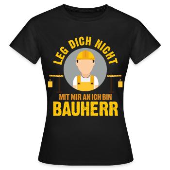 Maître d’ouvrage Construction - T-shirt Femme - noir - Devant - AI Model Female 172 dark (172cm)