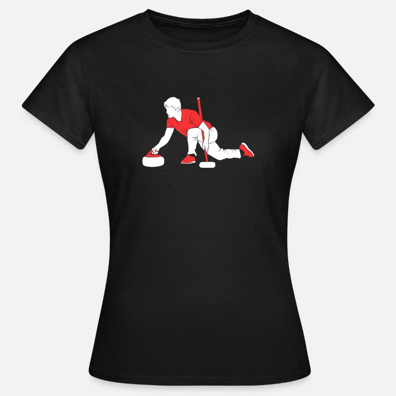 curling - Women's T-Shirt - black