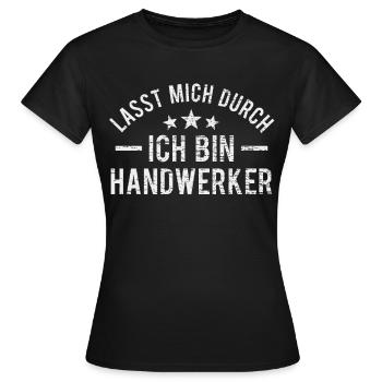 Handwerker Handwerk - Frauen T-Shirt - Schwarz - Vorne - AI Model Female 172 dark (172cm)