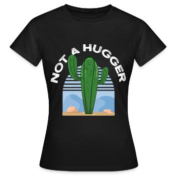 pas un hugger - T-shirt Femme - noir - Devant - AI Model Female 172 dark (172cm)