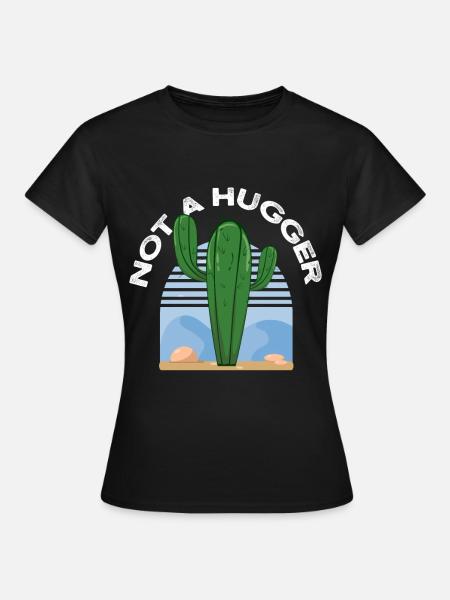 not a hugger - Frauen T-Shirt - Schwarz