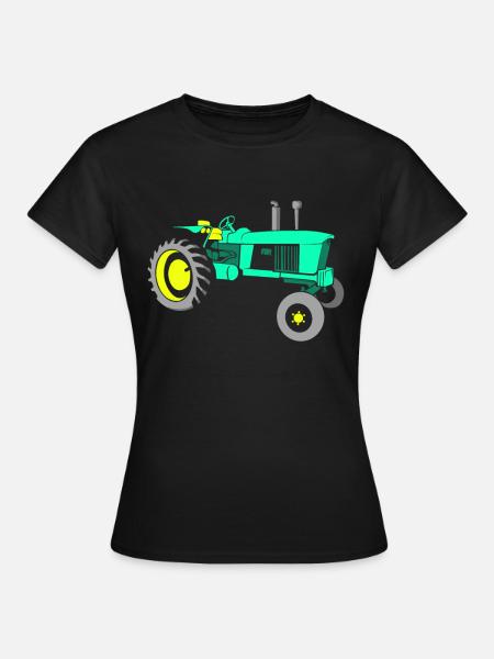 Traktor Trecker - Frauen T-Shirt - Schwarz