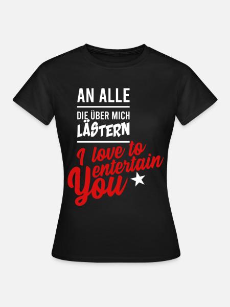 LÄSTERN, GESCHENK - Frauen T-Shirt - Schwarz