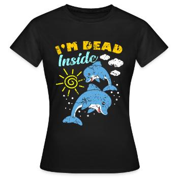 Dead Inside - T-shirt Femme - noir - Devant - AI Model Female 172 dark (172cm)