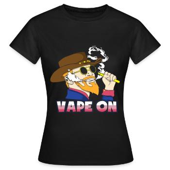 Vape On - Frauen T-Shirt - Schwarz - Vorne - AI Model Female 172 dark (172cm)