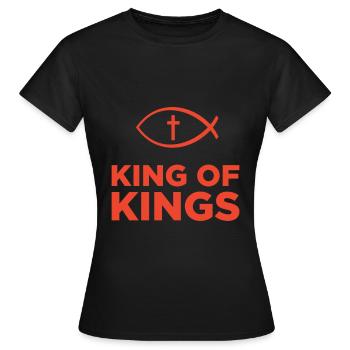 Le christianisme cadeau - T-shirt Femme - noir - Devant - AI Model Female 172 dark (172cm)