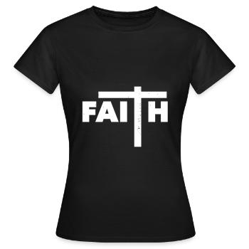 Cadeau du christianisme - T-shirt Femme - noir - Devant - AI Model Female 172 dark (172cm)