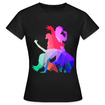 Danse Hip Hop - T-shirt Femme - noir - Devant - AI Model Female 172 dark (172cm)