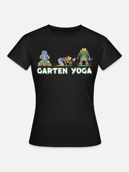 GARTEN YOGA - Frauen T-Shirt - Schwarz