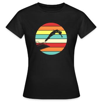 Diving Diving Tower Diving Gift - T-shirt Femme - noir - Devant - AI Model Female 172 dark (172cm)