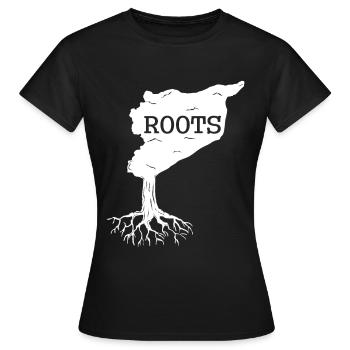 Syrien Syrier Geschenk - Frauen T-Shirt - Schwarz - Vorne - AI Model Female 172 dark (172cm)