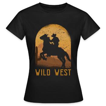 Ouest sauvage - T-shirt Femme - noir - Devant - AI Model Female 172 dark (172cm)