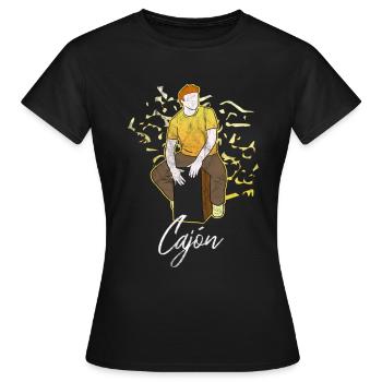 Cajon - Women's T-Shirt - black - Front - AI Model Female 172 dark (172cm)