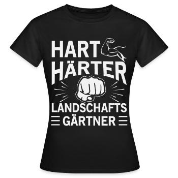 Hart Härter Landschaftsgärtner - Frauen T-Shirt - Schwarz - Vorne - AI Model Female 172 dark (172cm)