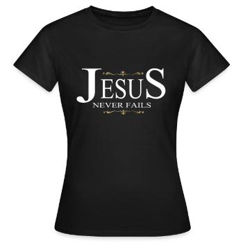 Cadeau du christianisme - T-shirt Femme - noir - Devant - AI Model Female 172 dark (172cm)