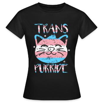 Transgender Geschenk - Frauen T-Shirt - Schwarz - Vorne - AI Model Female 172 dark (172cm)