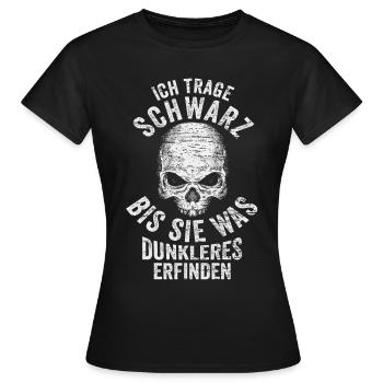 Totenschädel Grufti - Frauen T-Shirt - Schwarz - Vorne - AI Model Female 172 dark (172cm)