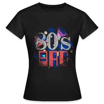 Années 80 années 80 années 80 années 19080 millésime d'enfance - T-shirt Femme - noir - Devant - AI Model Female 172 dark (172cm)