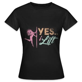 Pole Dance Poledance Stripperin Poledancer - T-shirt Femme - noir - Devant - AI Model Female 172 dark (172cm)