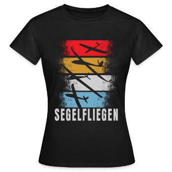Rétro glisse - T-shirt Femme - noir - Devant - AI Model Female 172 dark (172cm)