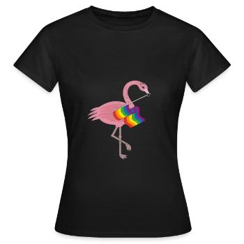 Gay Pride Geschenk - Frauen T-Shirt - Schwarz - Vorne - AI Model Female 172 dark (172cm)