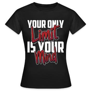 Motivation Motivation Motivation Gym Fitness - T-shirt Femme - noir - Devant - AI Model Female 172 dark (172cm)