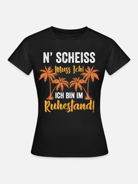 Rentner Urlaub - Frauen T-Shirt - Schwarz