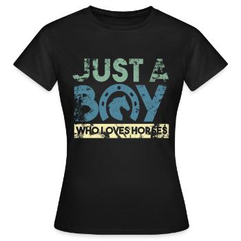 Rider Boy Riding Boys - Women's T-Shirt - black - Front - AI Model Female 172 dark (172cm)