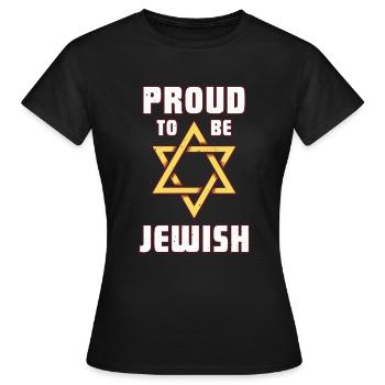 Juif hébreu Judaïsme Israël Hanoucca Cadeau - T-shirt Femme - noir - Devant - AI Model Female 172 dark (172cm)
